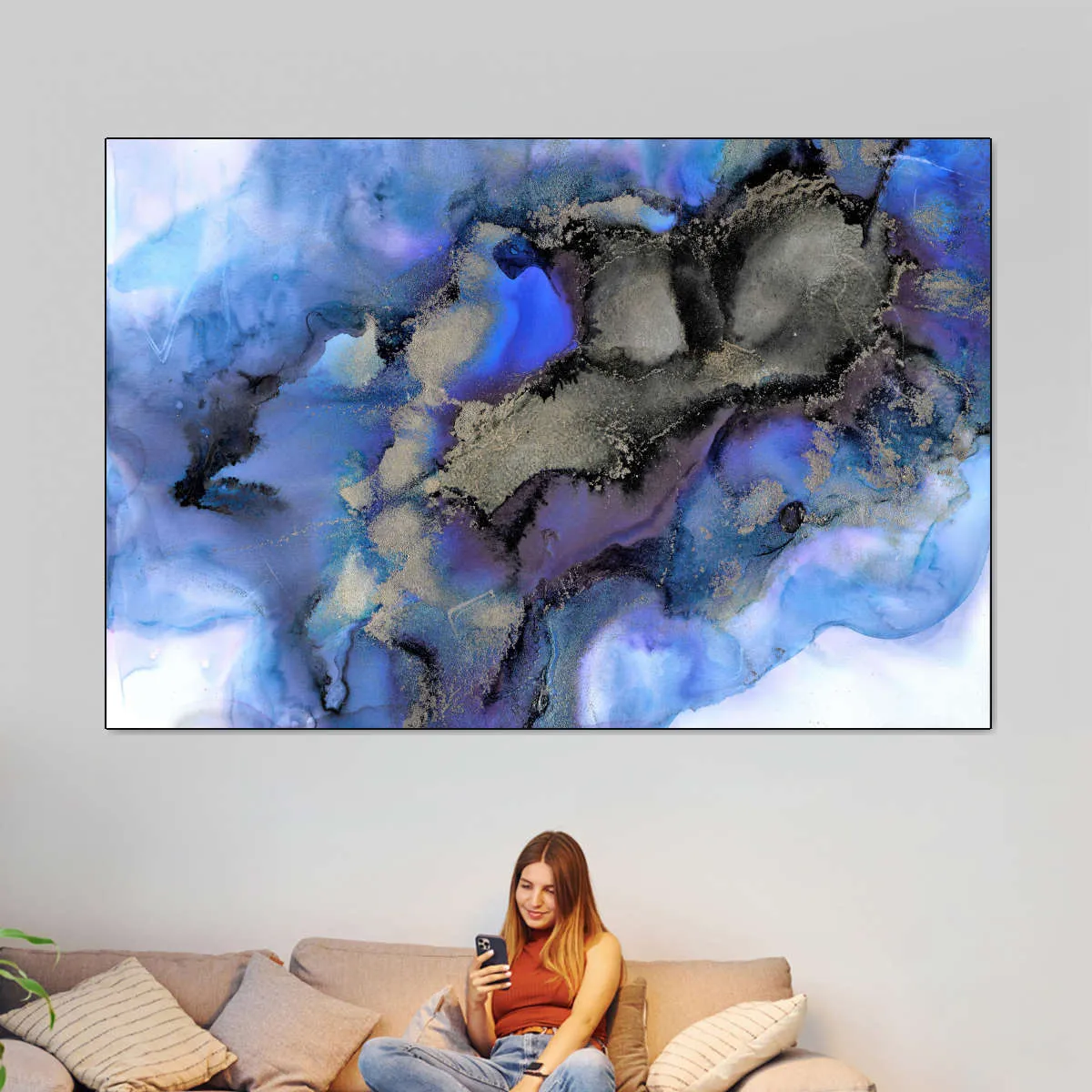 A Blue Mirage Wall Art