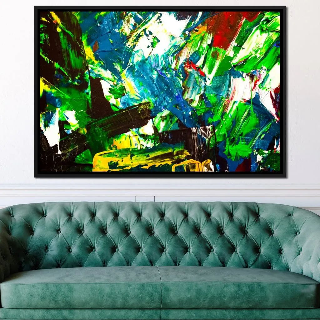 Abstract Emerald Splash