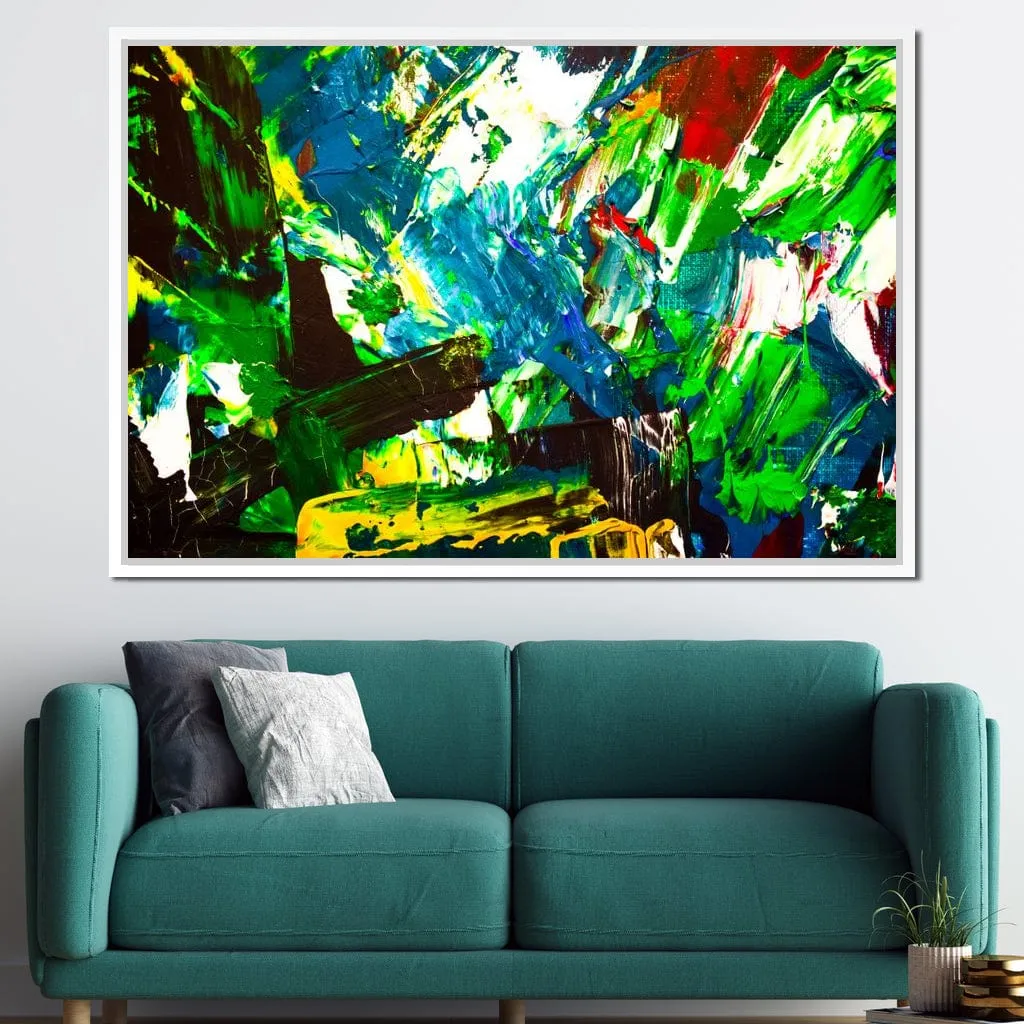 Abstract Emerald Splash