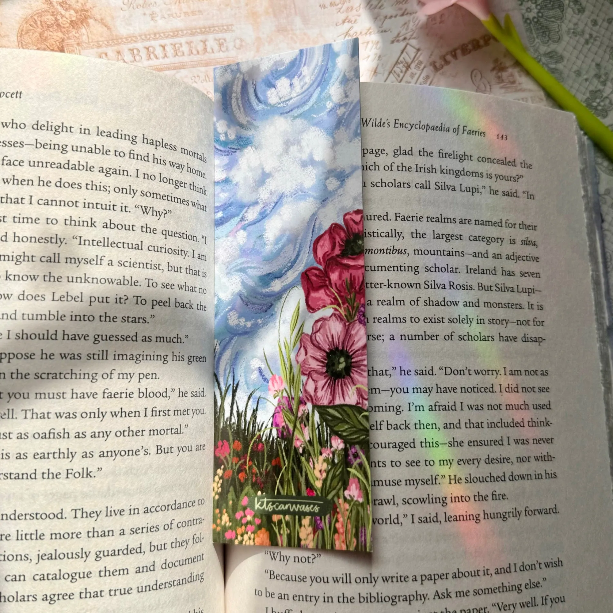 Abstract Garden No. 12 Double Sided Bookmark