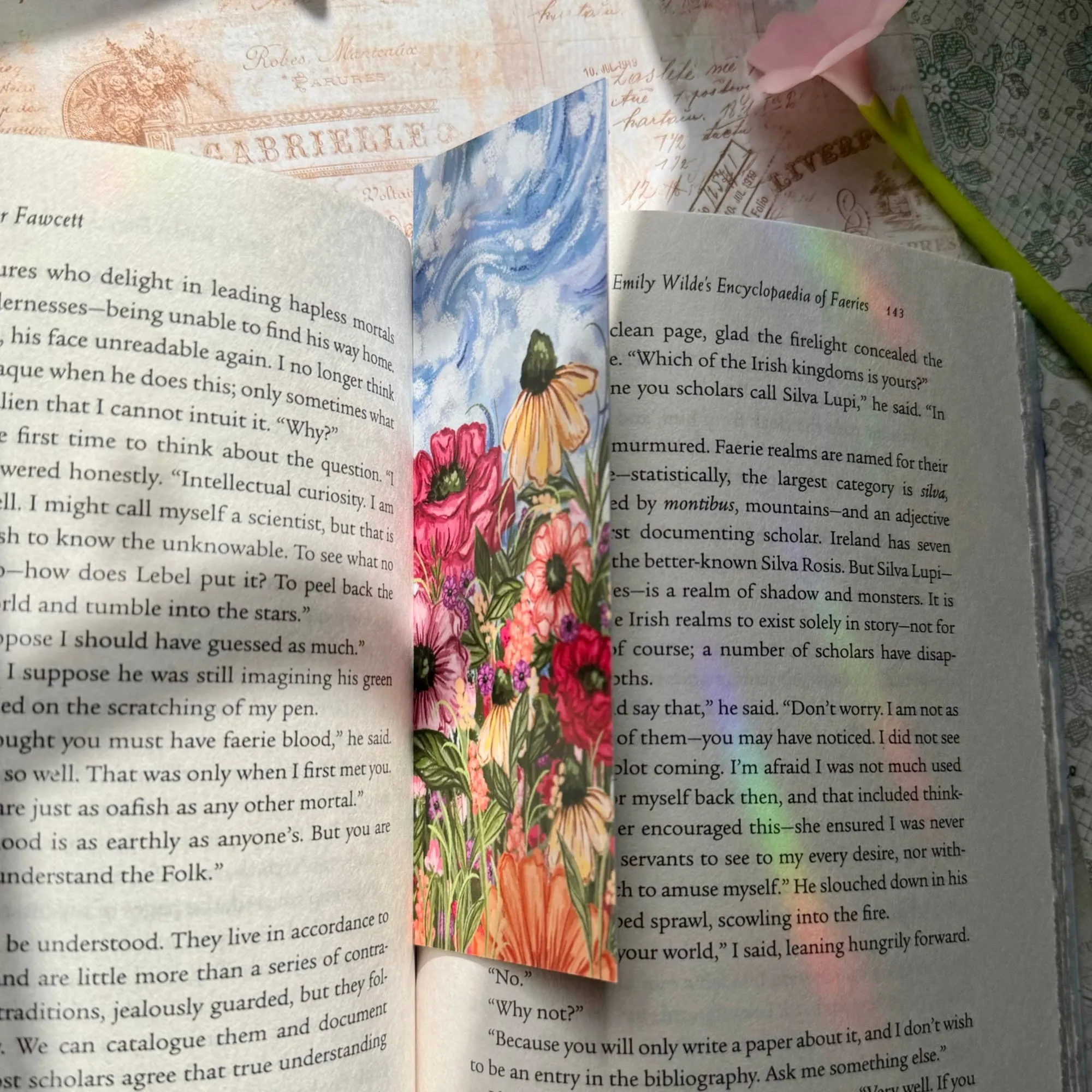 Abstract Garden No. 12 Double Sided Bookmark