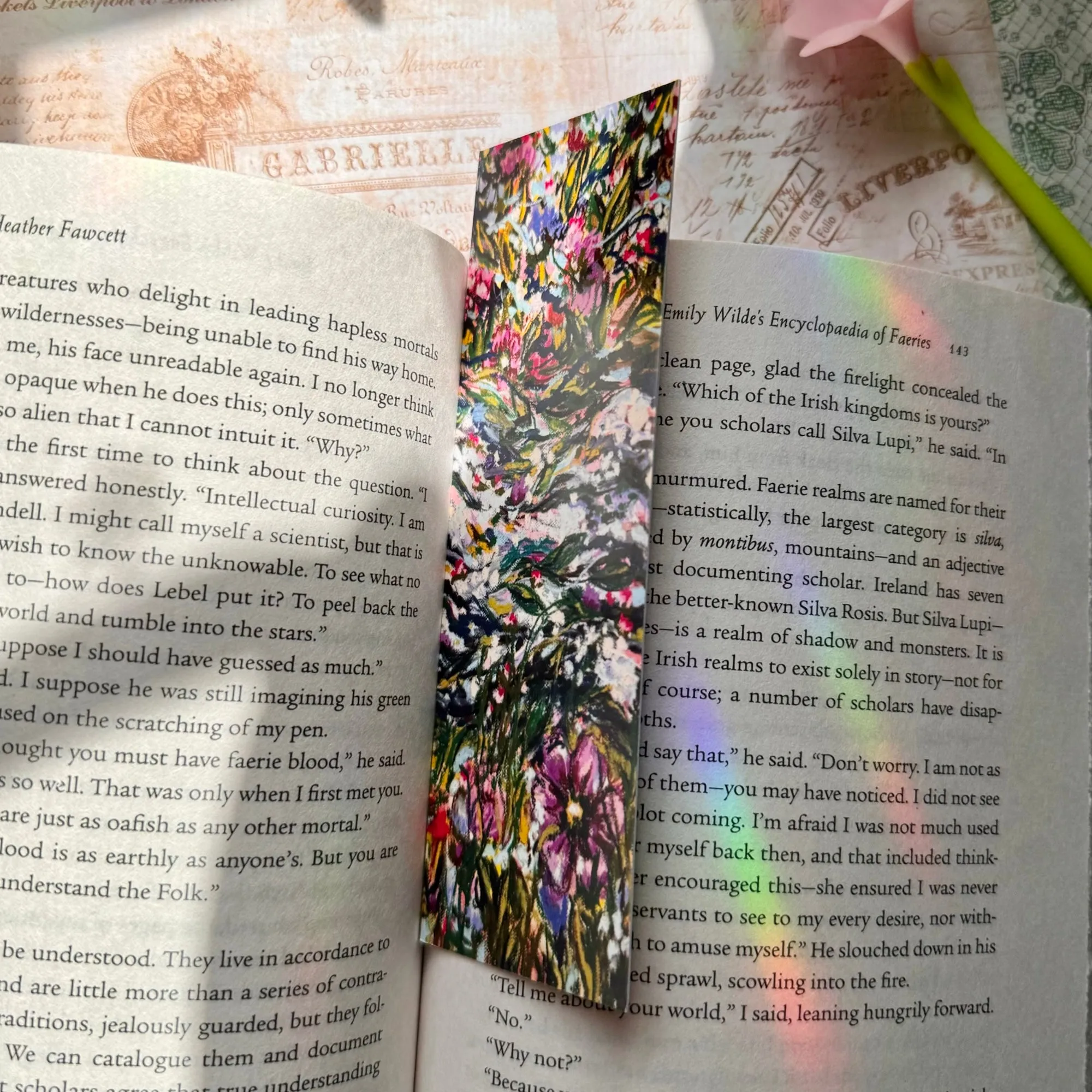 Abstract Garden No. 15 Double Sided Bookmark