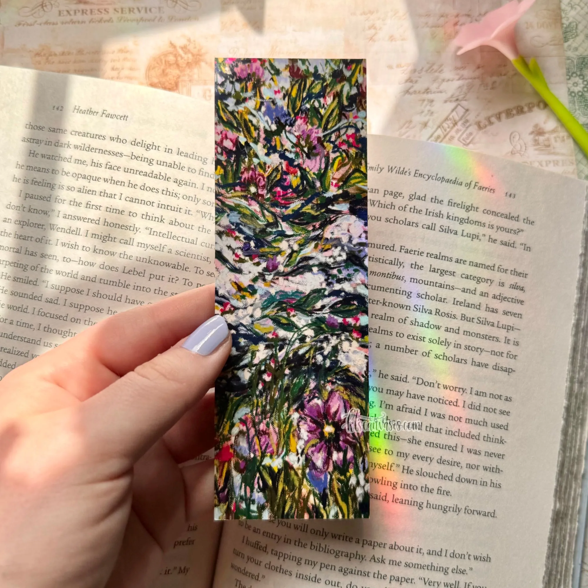 Abstract Garden No. 15 Double Sided Bookmark