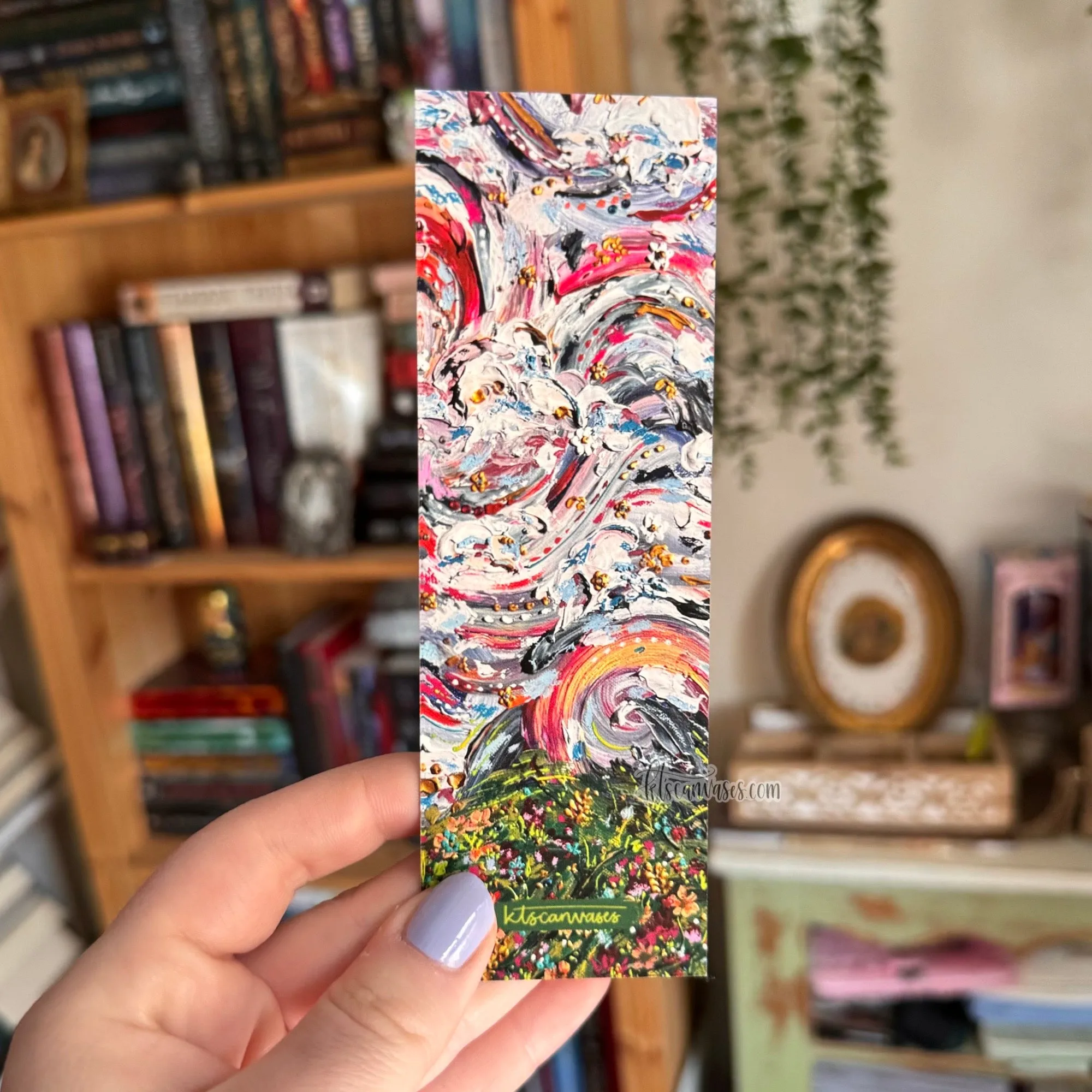 Abstract Garden No. 16 Double Sided Bookmark