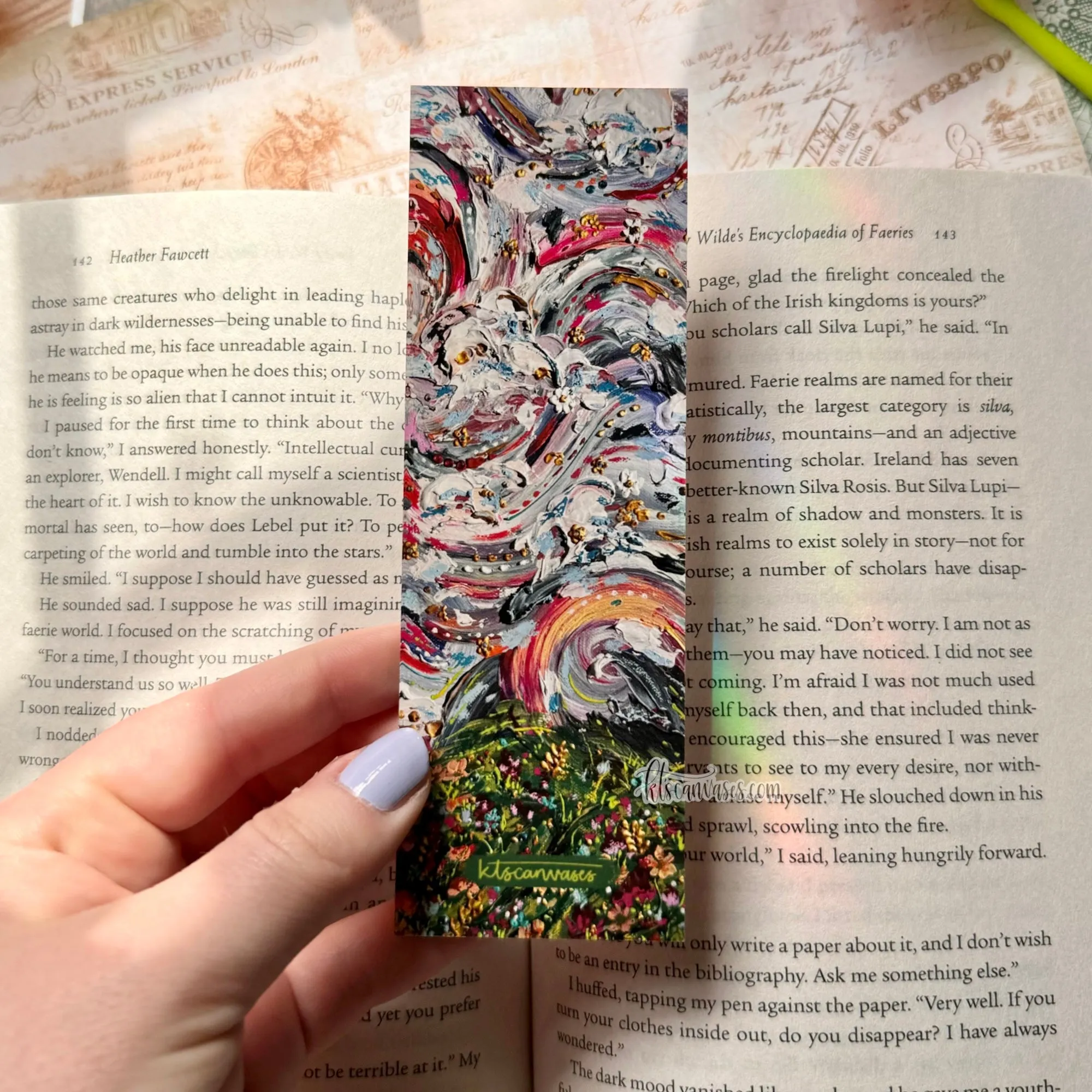 Abstract Garden No. 16 Double Sided Bookmark