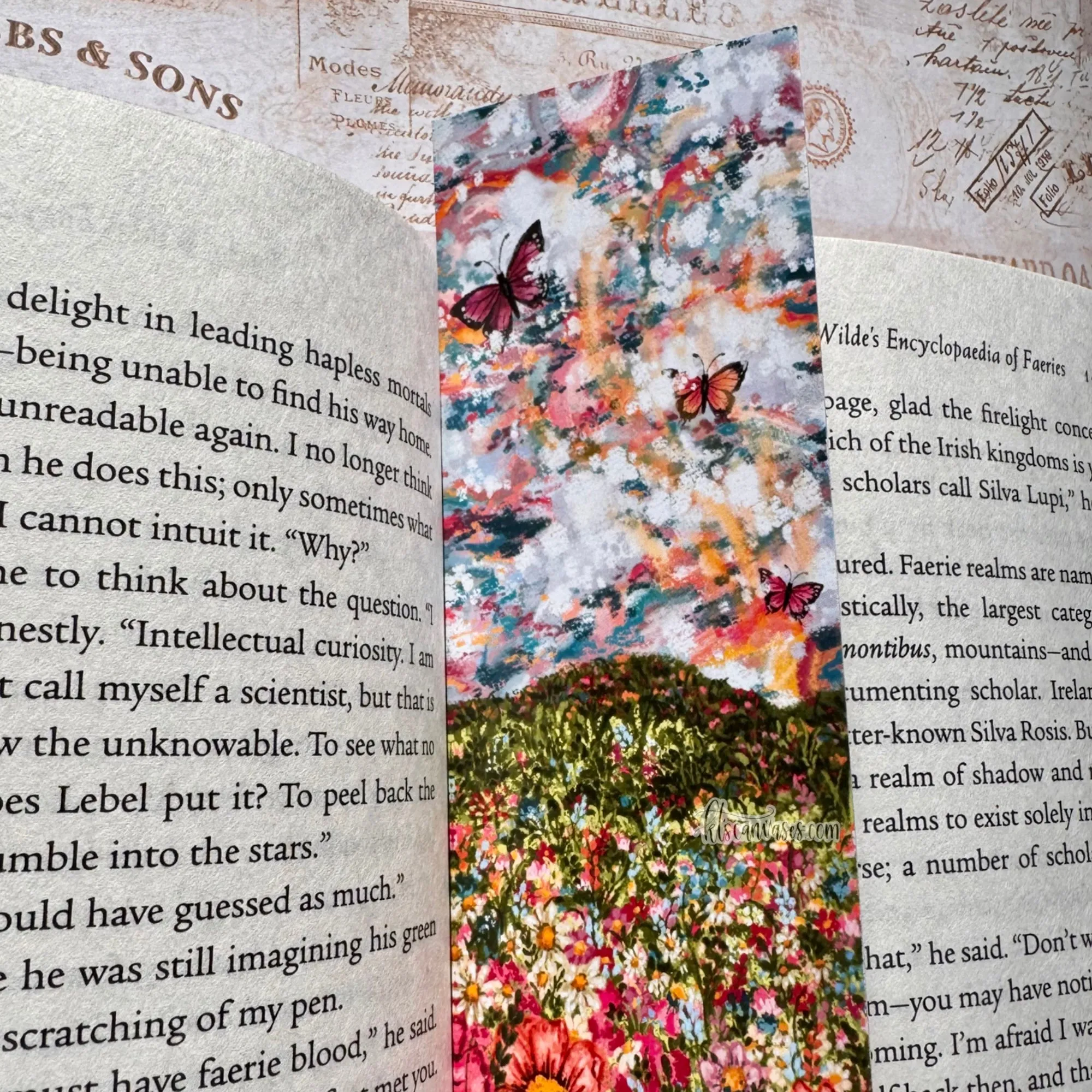 Abstract Garden No. 17 Double Sided Bookmark