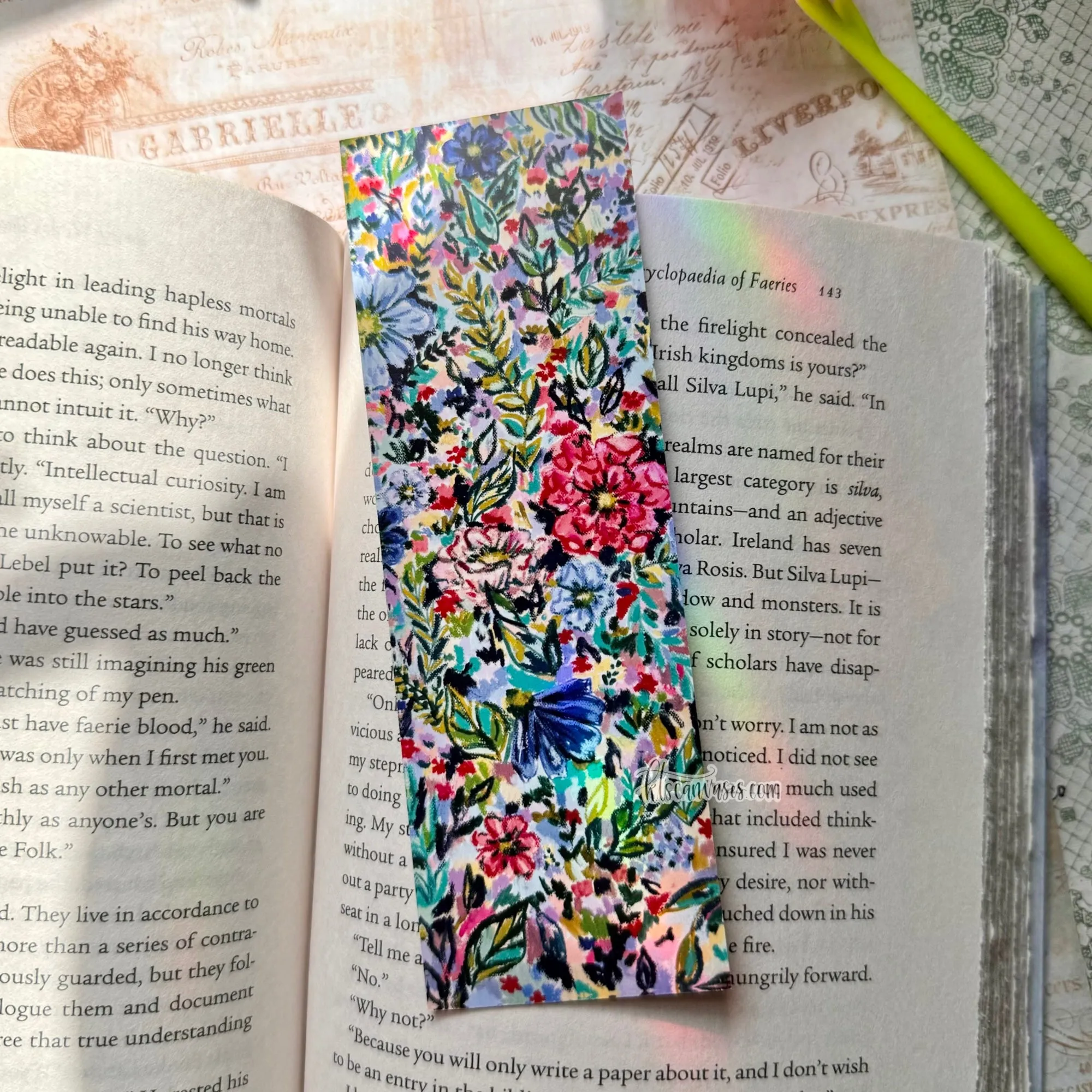 Abstract Garden No. 5 Double Sided Bookmark