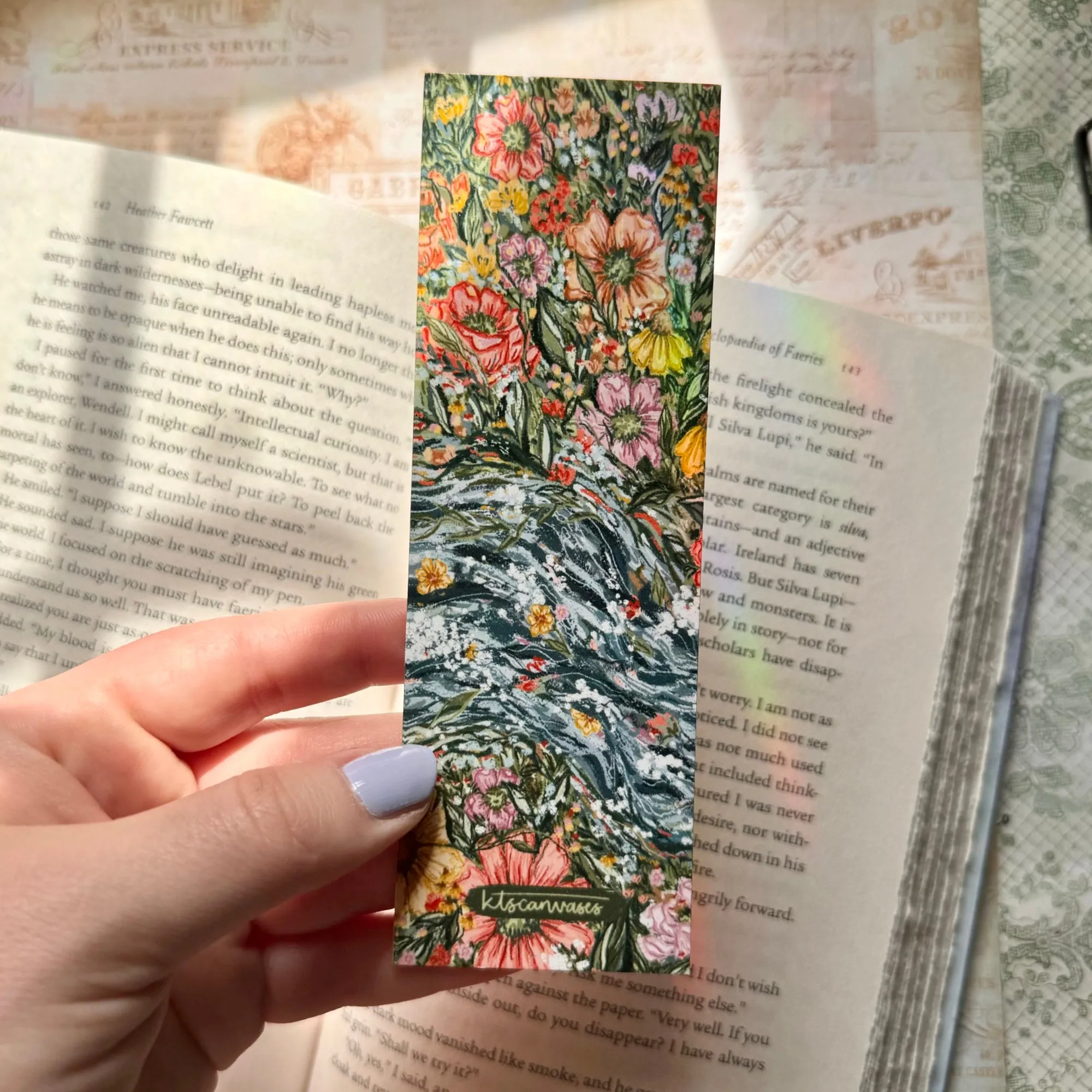 Abstract Garden No. 9 Double Sided Bookmark