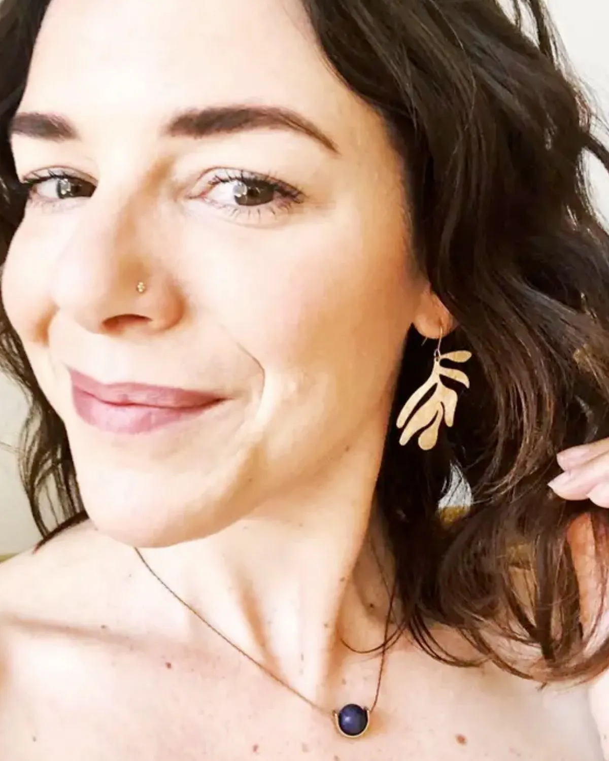 Abstract Leaf Earrings