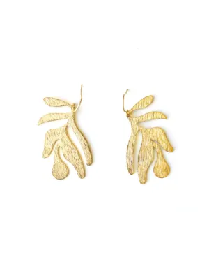 Abstract Leaf Earrings