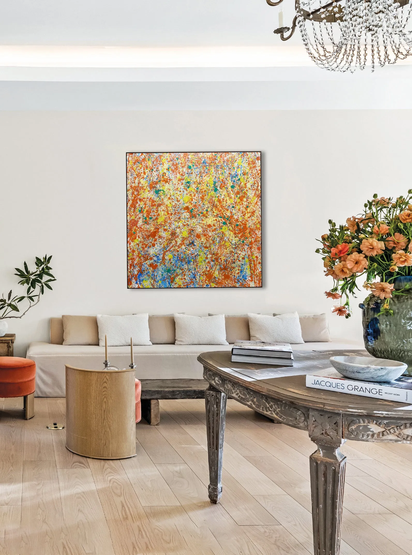 Abstract Oil Painting - Burst of Creation