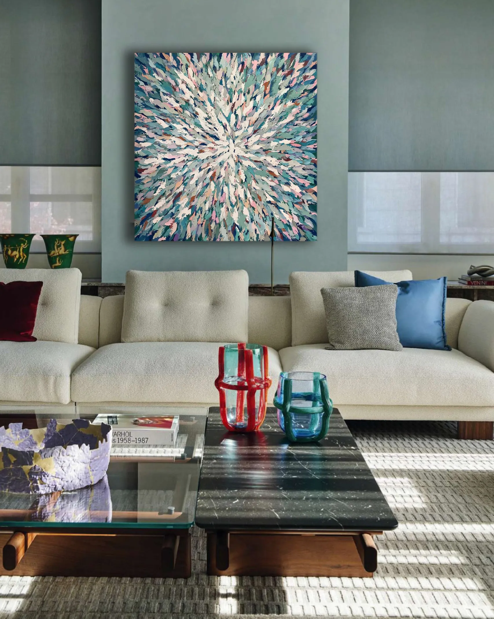 Abstract Oil Painting - Center Of The Mind