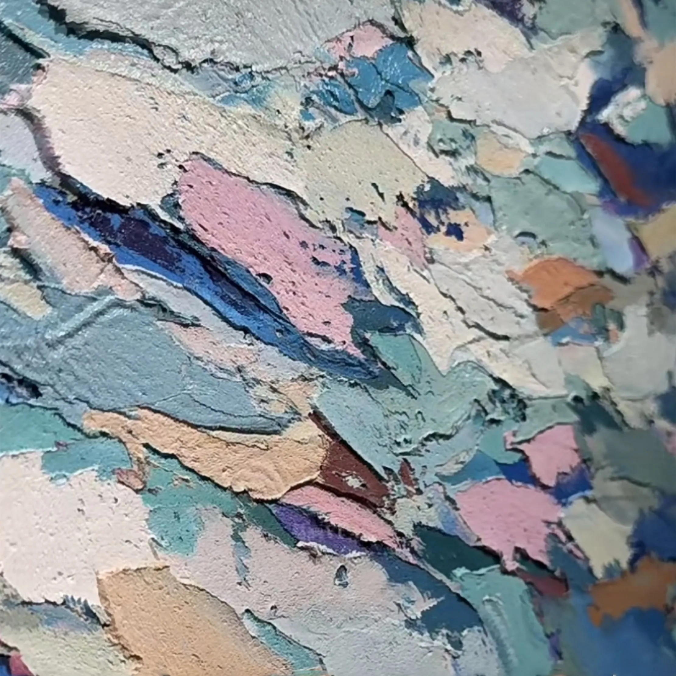 Abstract Oil Painting - Center Of The Mind