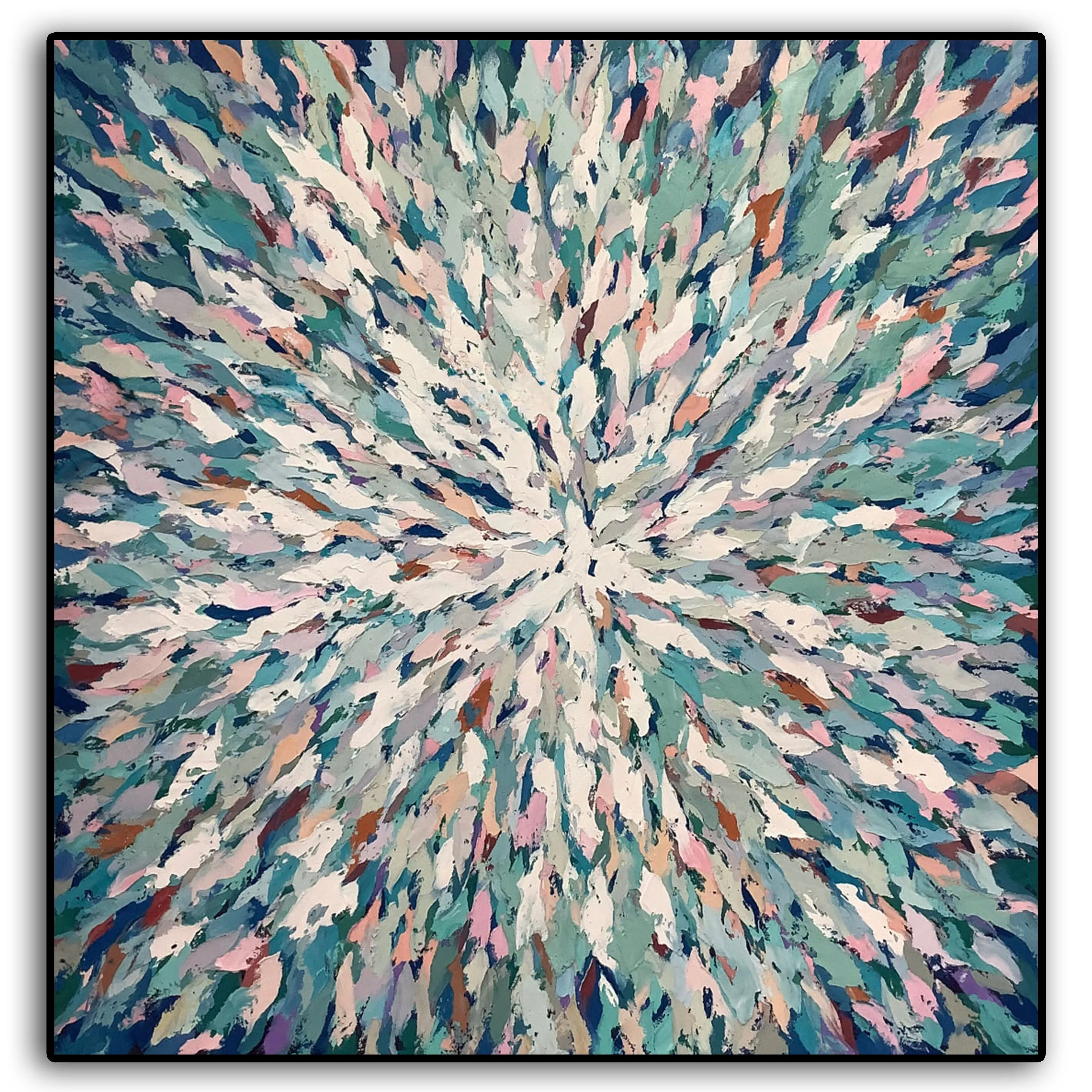 Abstract Oil Painting - Center Of The Mind