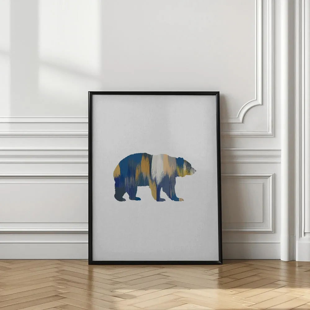 Bear Blue & Yellow , By Orara Studio