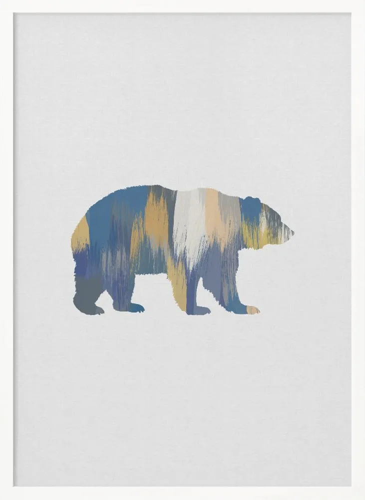 Bear Blue & Yellow , By Orara Studio