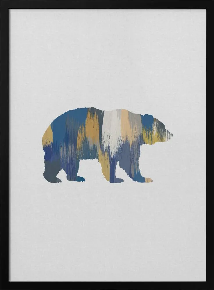 Bear Blue & Yellow , By Orara Studio