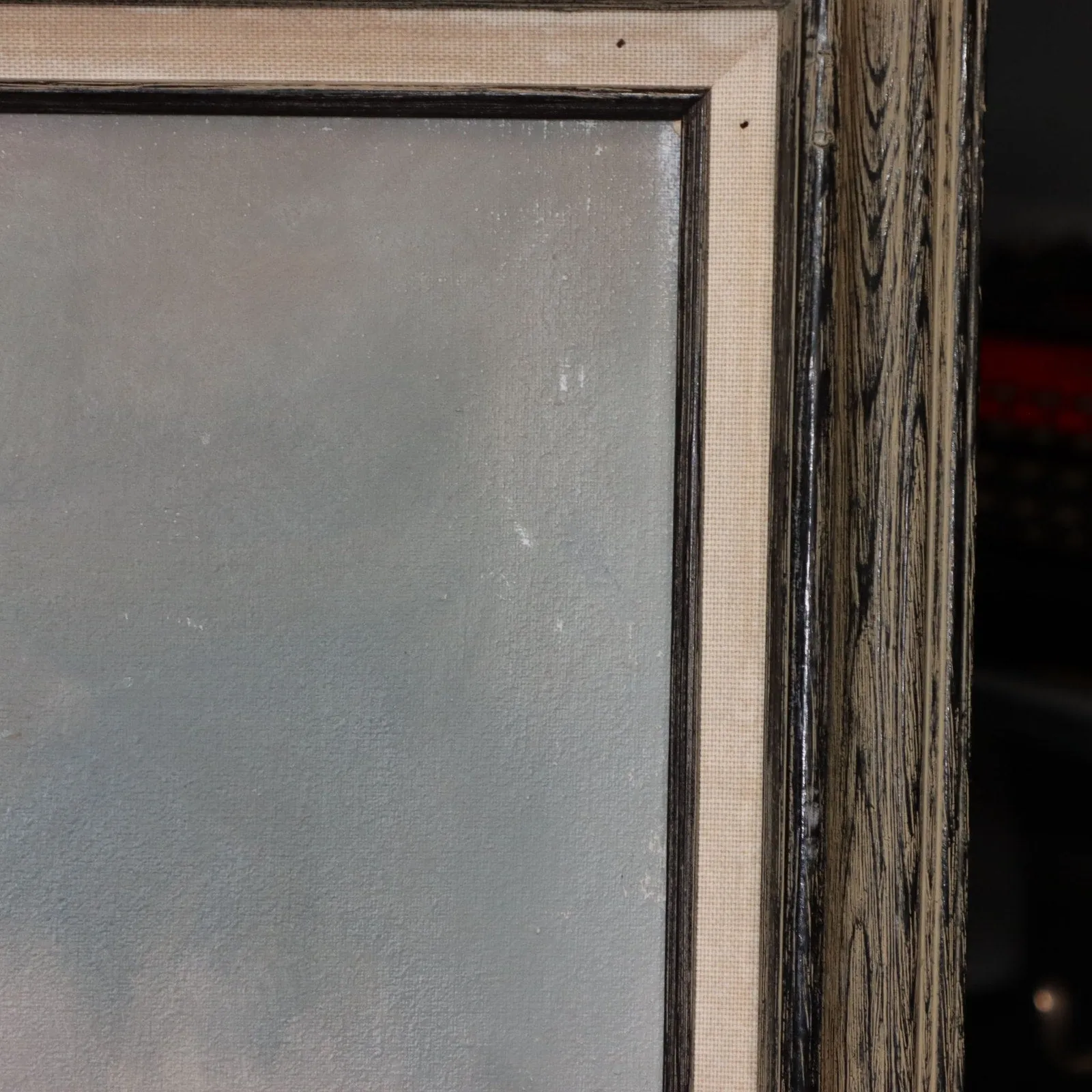 Boudoir Oil on Canvas 29x53 Framed Vintage 1970's