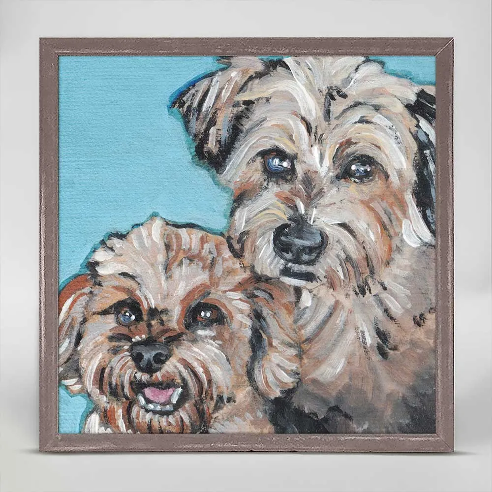 Brotherly Love Mini Framed Canvas