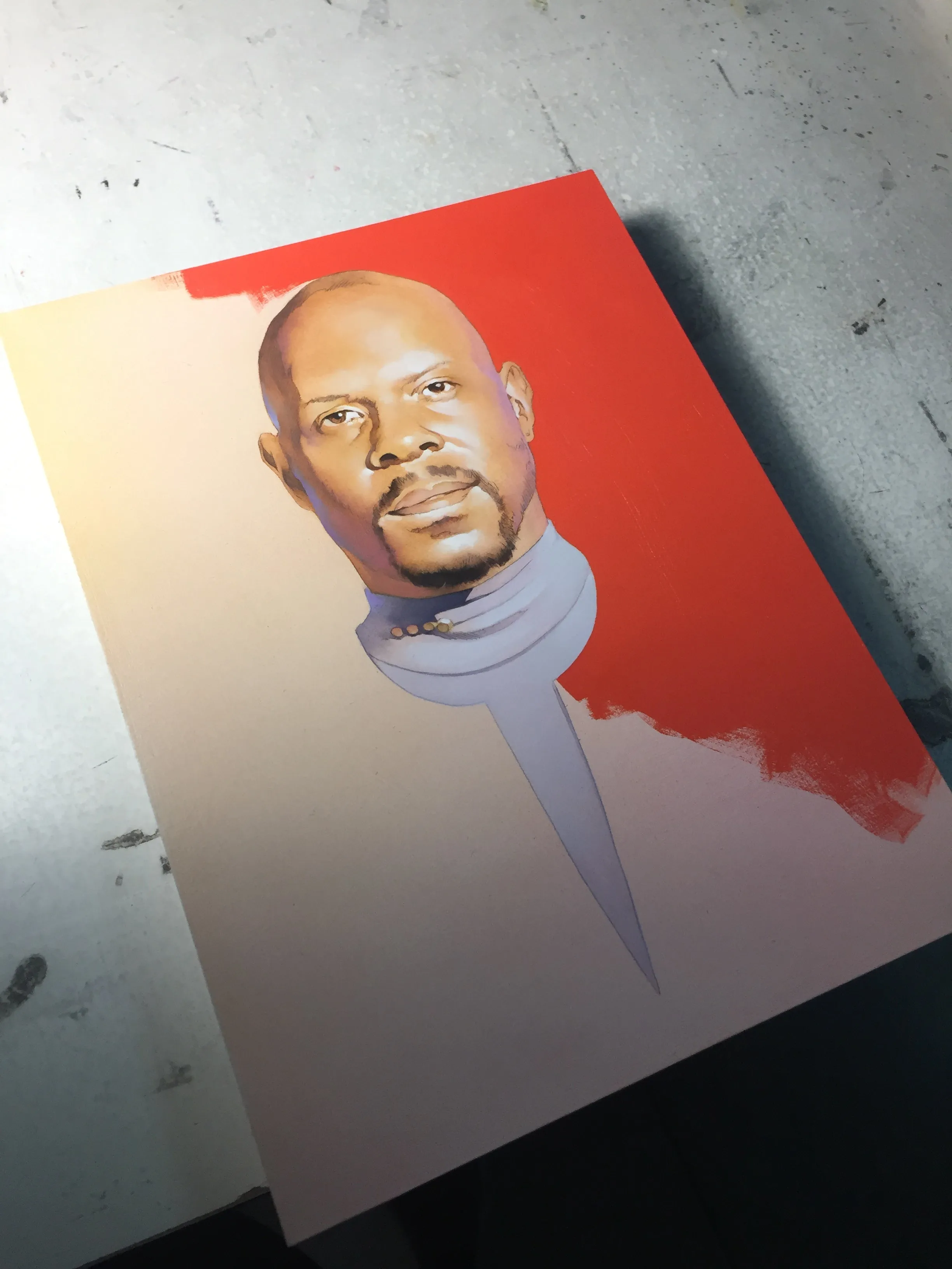 “Captain Red” original oil painting