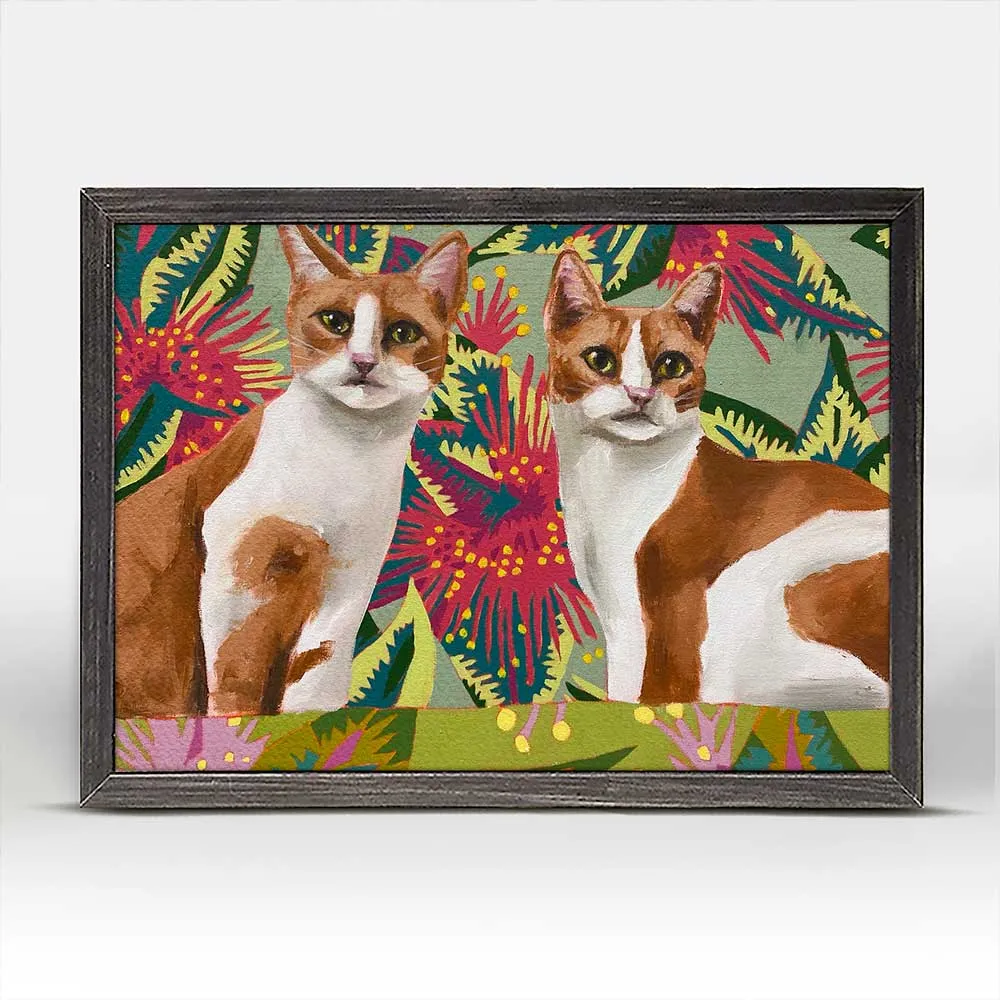 Cat Tales - Dot & Dash Mini Framed Canvas