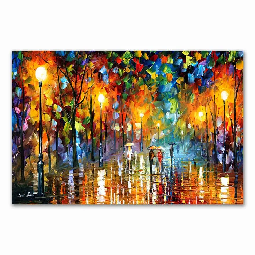 Colourful Abstract Landscape Scenery Oil Painting Wall Art Canvas Prints