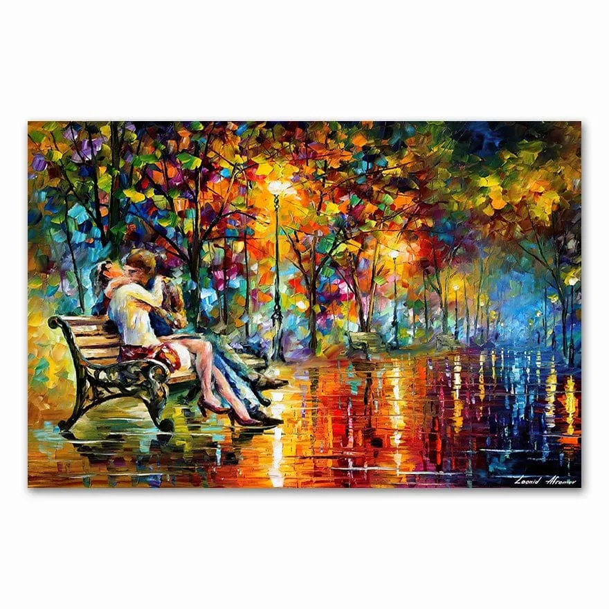 Colourful Abstract Landscape Scenery Oil Painting Wall Art Canvas Prints
