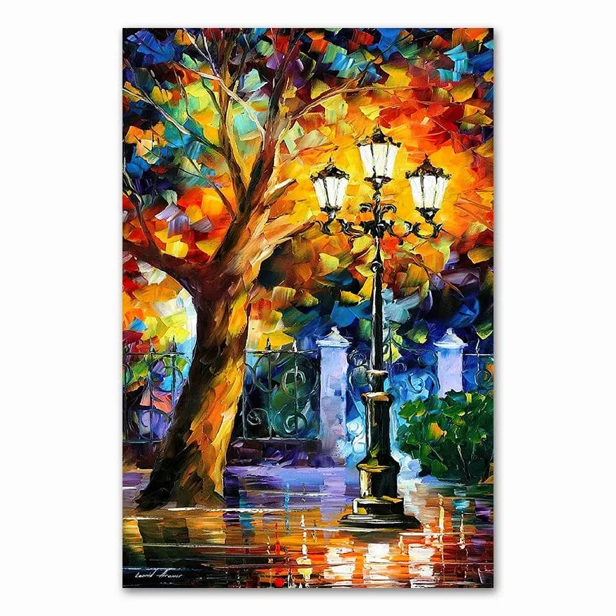 Colourful Abstract Landscape Scenery Oil Painting Wall Art Canvas Prints