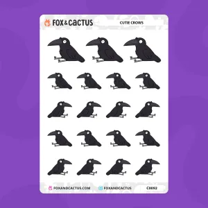 Cutie Crow Stickers