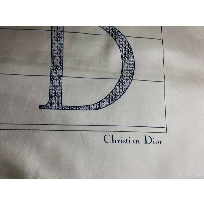 Dior Midnight Blue Ivory Christian Dior Scarf
