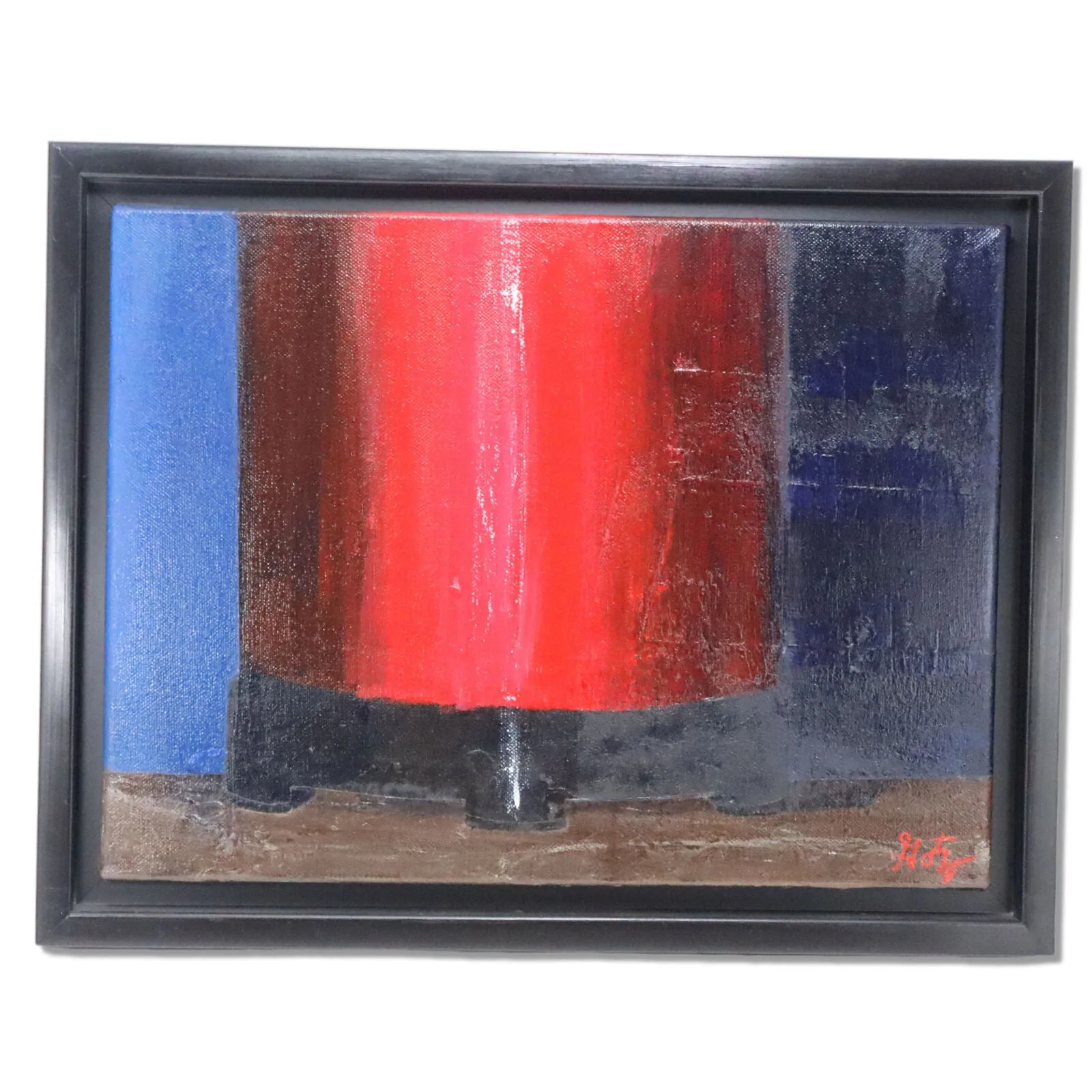 Donald Gotz "No Donuts??" Abstract Acrylic on Canvas 18x14 Signed 2017
