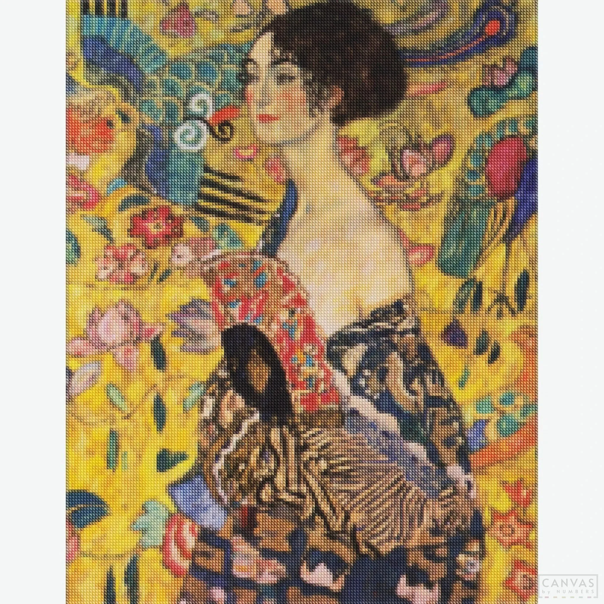 Lady with Fan - Diamond Painting