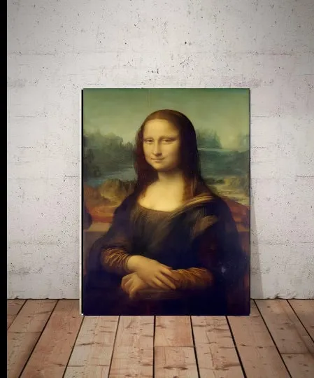 Mona Lisa   ,png  printable Original Oil Painting  Portrait Poster, Vintage Wall Art, Unique Gift