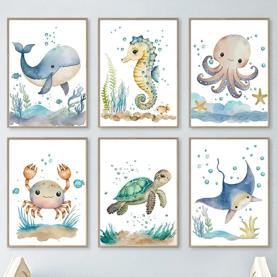 Nordic Canvas Nursery Wall Art