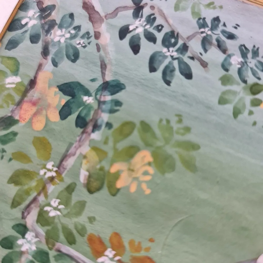 Original Mughal Inspired Painting of Yellow Throat Sparrow