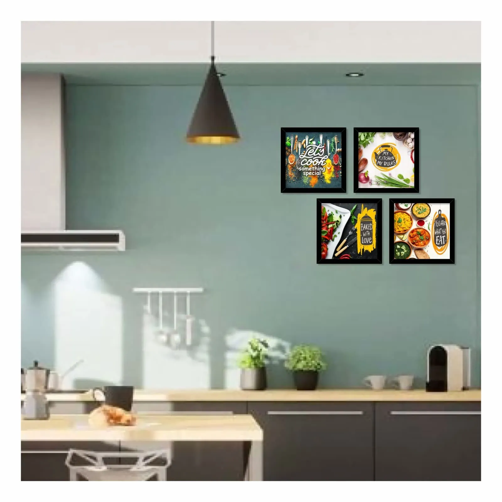 PAPER PLANE DESIGN Kitchen Decoration Frames Home Decor (A)