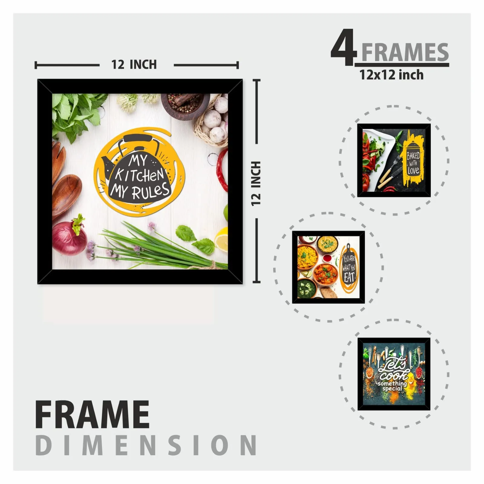 PAPER PLANE DESIGN Kitchen Decoration Frames Home Decor (A)
