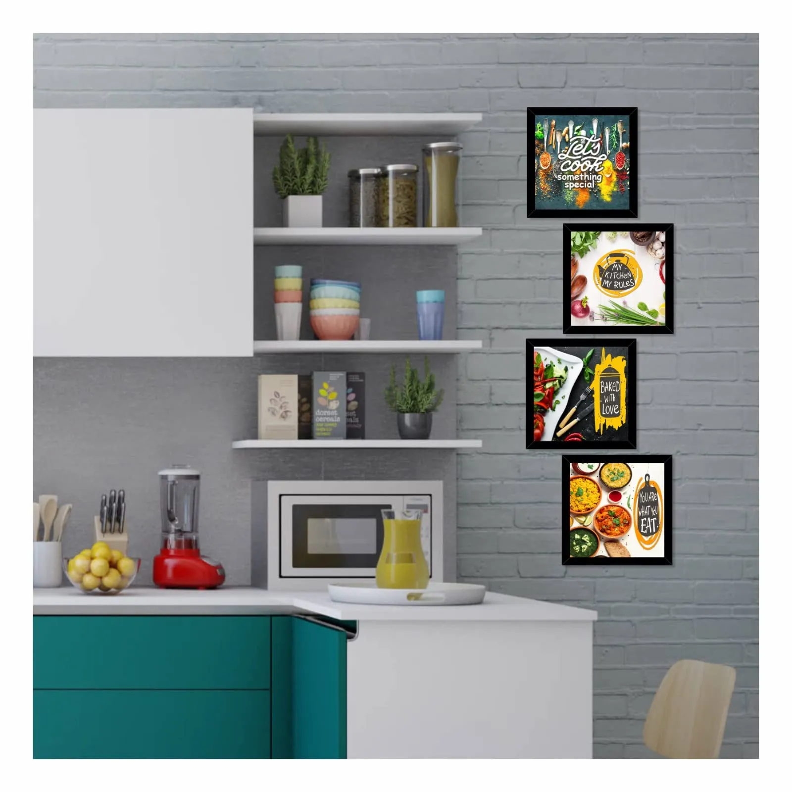 PAPER PLANE DESIGN Kitchen Decoration Frames Home Decor (A)