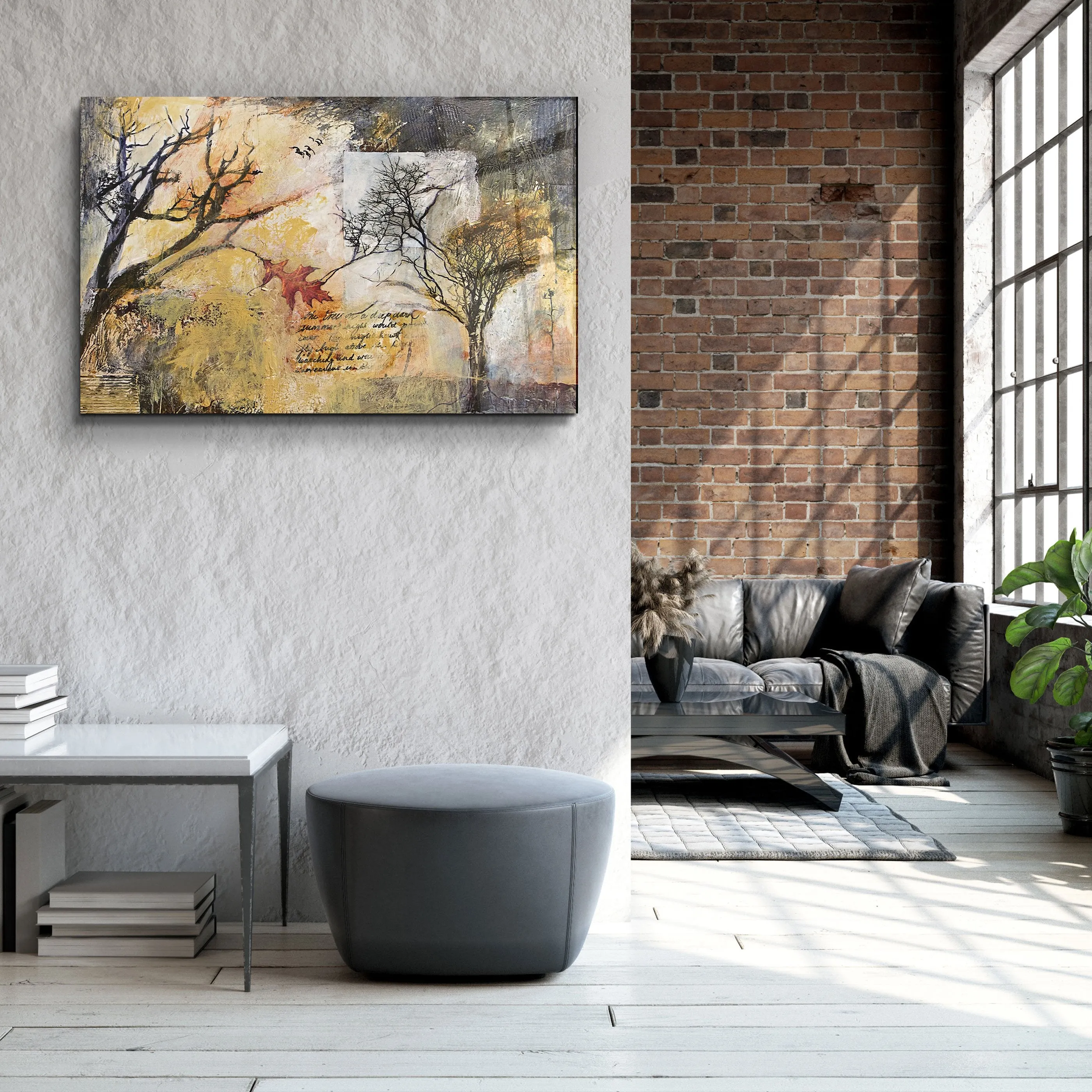 ・"A Note Between Trees"・Glass Wall Art