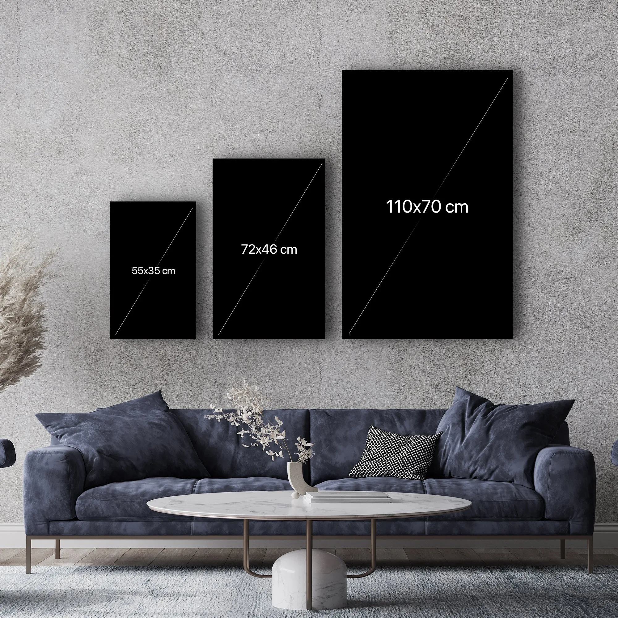 ・"Abstract Apple"・Glass Wall Art