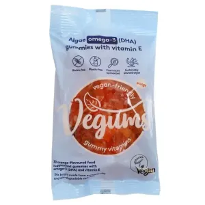 Vegums Fish-free Omega-3 Gummy Vitamins 30 Pack (2 week supply)